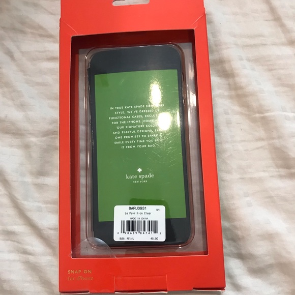 Kate Spade Clear Gold Poke Dot IPhone Case 6 PLUS - Picture 4 of 5